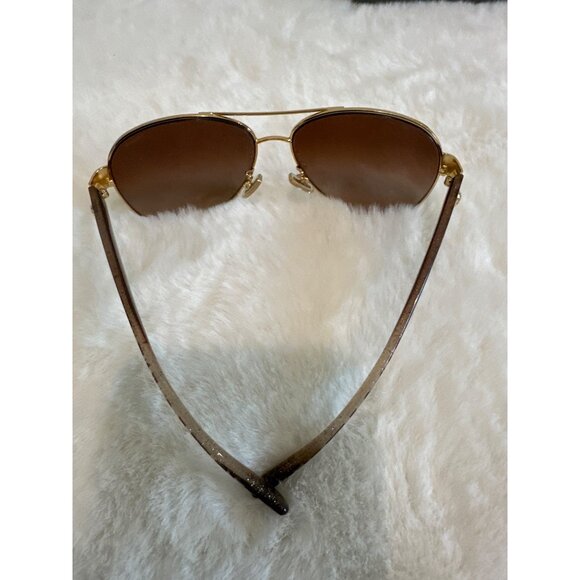 COACH Sunglasses Gold-tone/Wild Beast Aviator - Used 926013 58mm - Picture 3 of 7